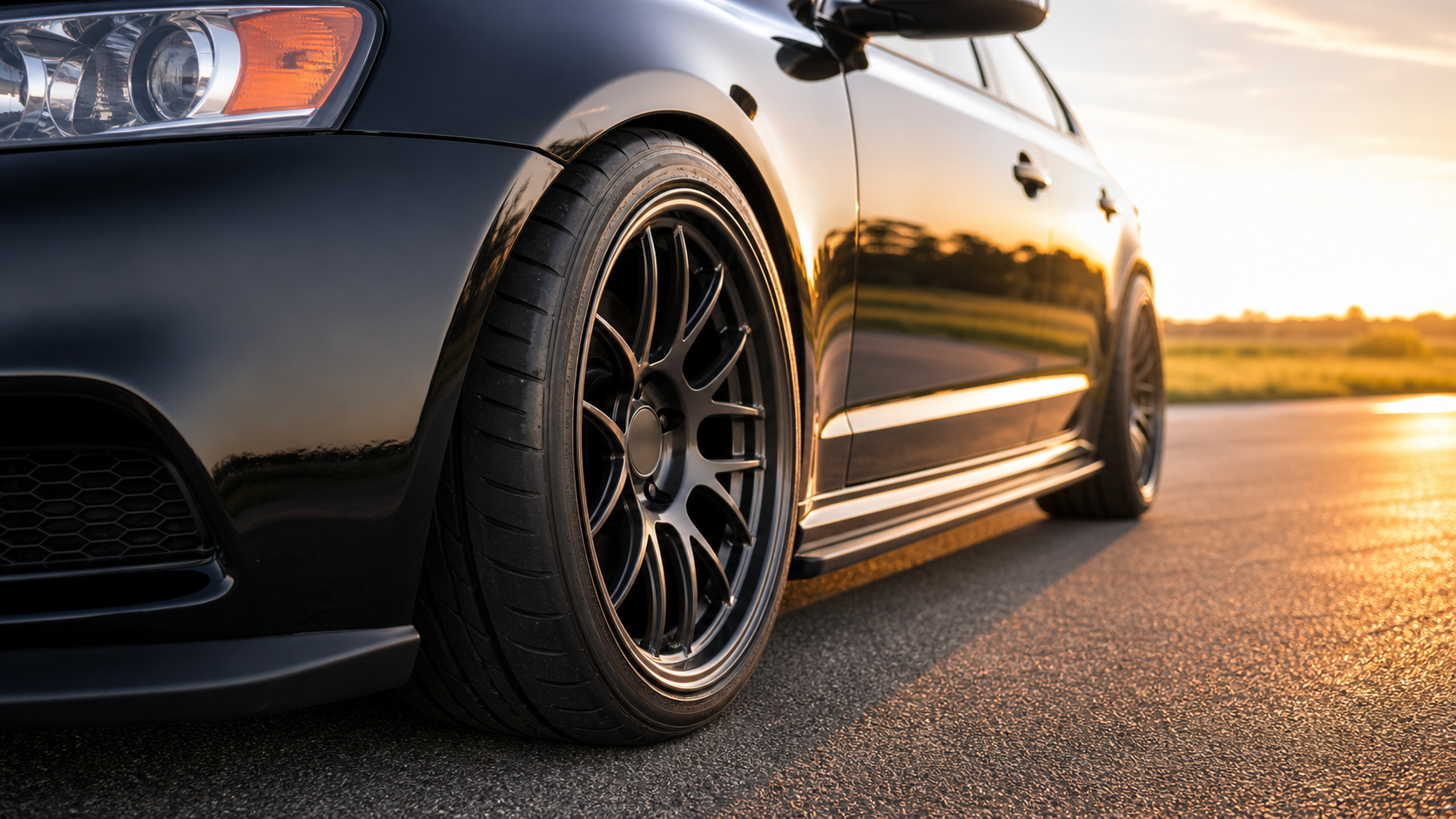 Best Tire Upgrades for Street Performance and Grip in a realistic automotive scene