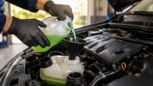 How Often Should You Replace Engine Coolant? in a realistic automotive scene