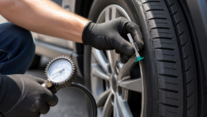 The Complete Tire Maintenance Timeline for Safer Driving in a realistic automotive scene