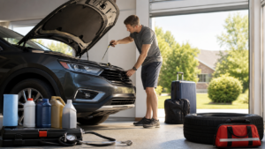 The Ultimate Summer Vehicle Maintenance Checklist in a realistic automotive scene
