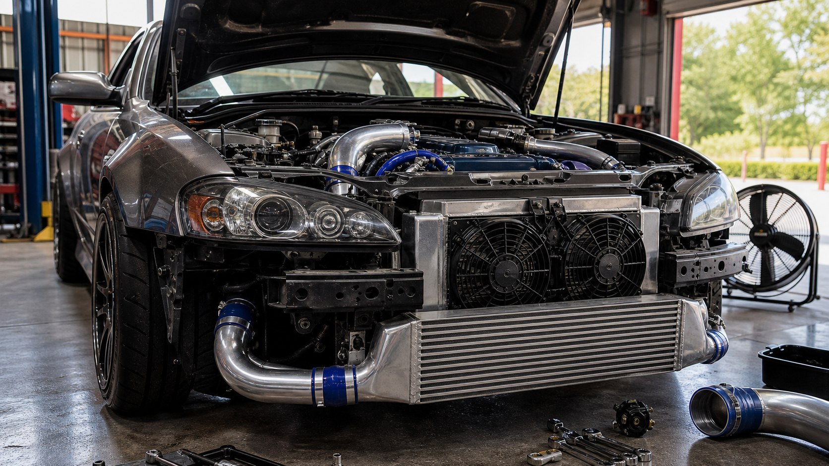 Top Engine Cooling Mods for Modified Cars in a realistic automotive scene