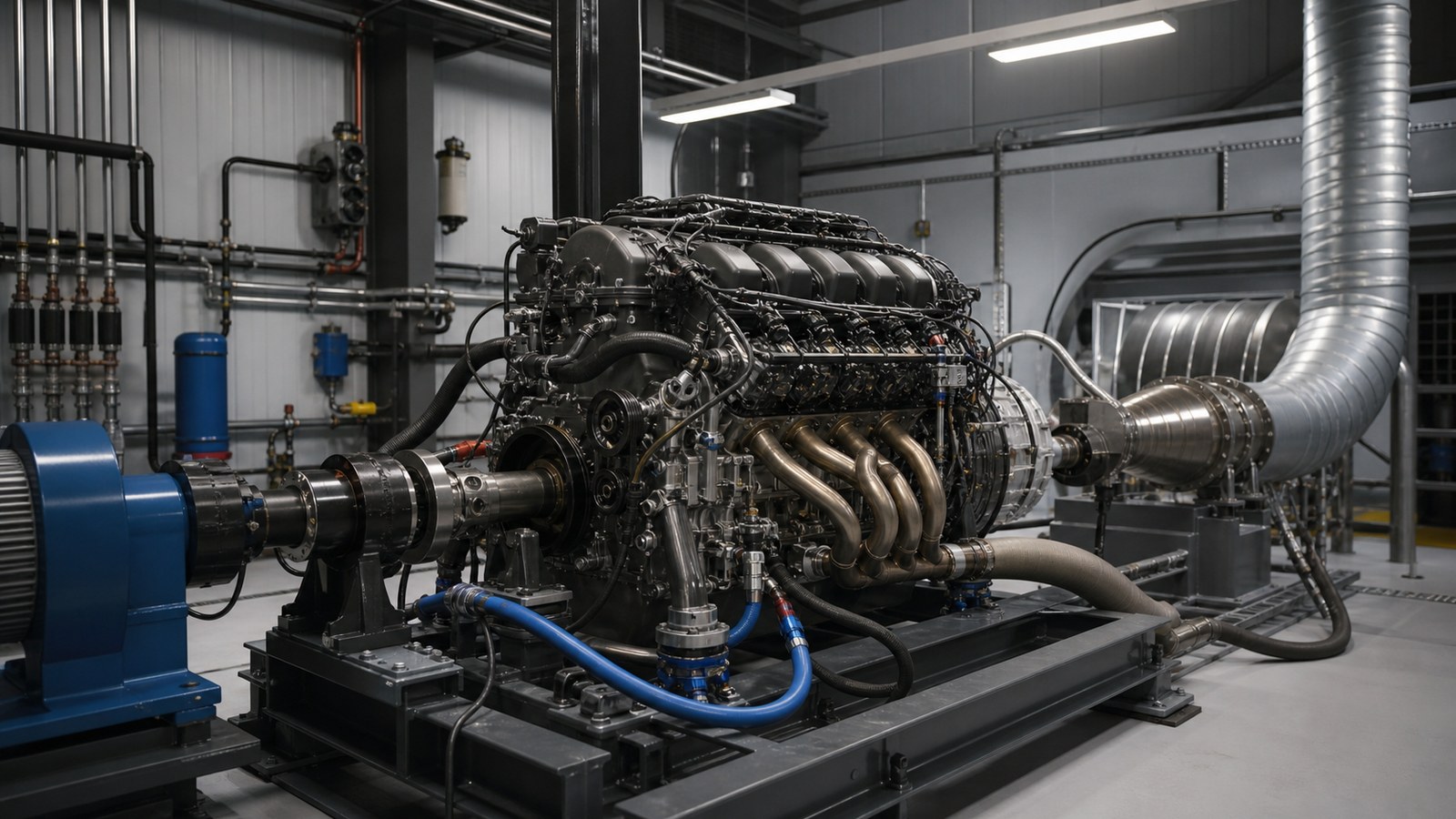 Editorial automotive image showing unbranded vehicle on chassis dynamometer without readable screens for Horsepower and Torque Science Explained: How Modern Cars Are Really Built