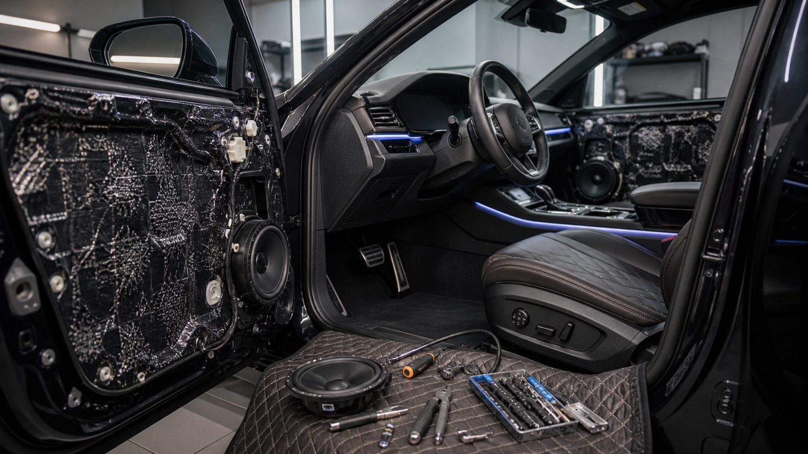 Editorial image for Interior Customization Explained: How Modern Cars Are Really Built with an unbranded vehicle scene and no text